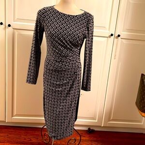 NWT Ralph Lauren Fitted rushed dress size 8. Long sleeve